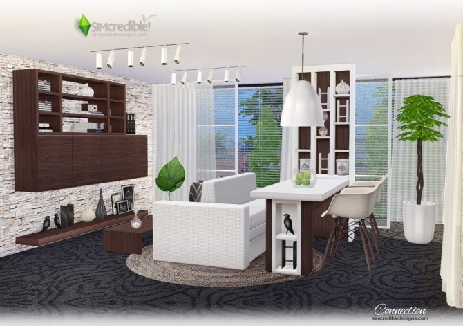 Sims 4 Connection dining room at SIMcredible! Designs 4