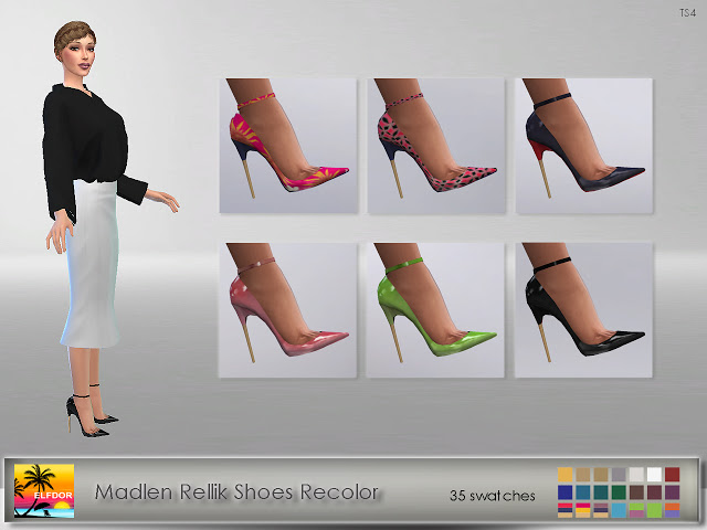 Sims 4 Madlen Rellik Shoes Recolor at Elfdor Sims