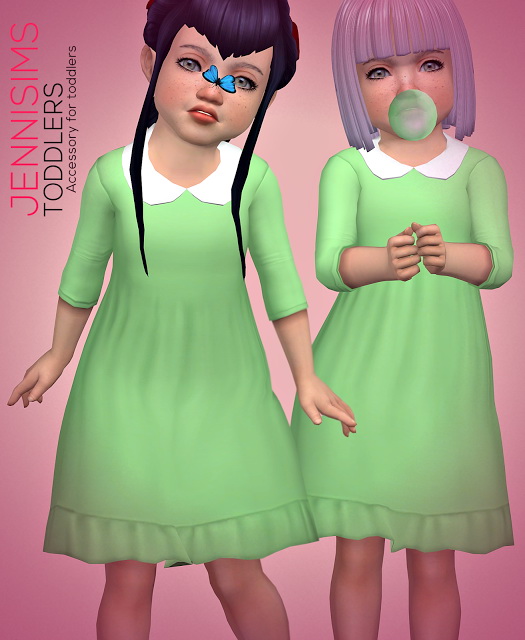 Sims 4 Set Toddlers Vol7 Butterfly Nose Bubble Gum at Jenni Sims