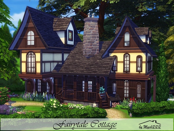 Sims 4 Fairytale Cottage by MychQQQ at TSR