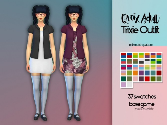 Sims 4 Trixie Outfit at qvoix – escaping reality