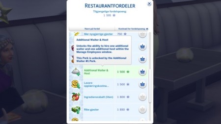 Waiter & Host Perk by krizz.88 at Mod The Sims