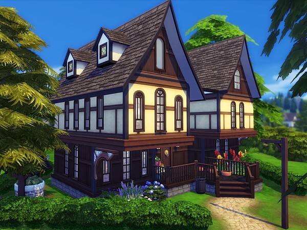 Sims 4 Fairytale Cottage by MychQQQ at TSR