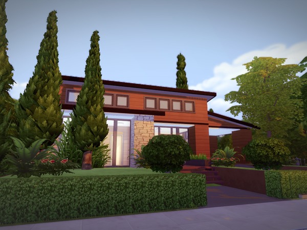 Sims 4 EcoModern House by melcastro91 at TSR