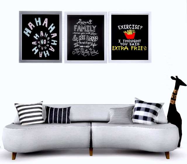 Sims 4 Art Wall Tumblr Pictures Black at Lily Sims