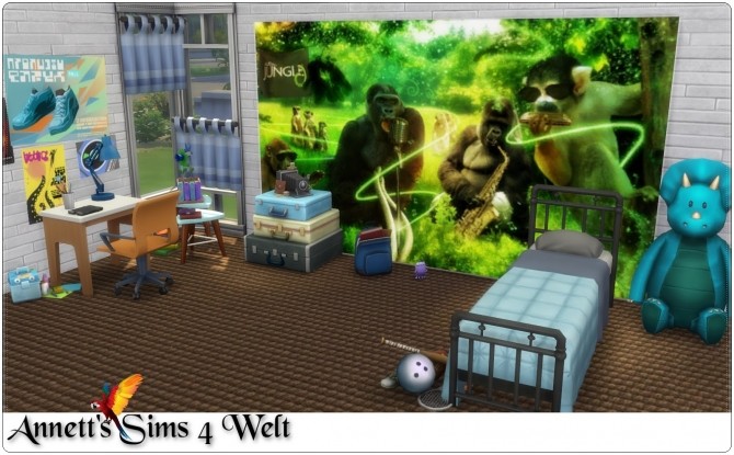 Sims 4 Dinosaurs & other Animals Walls at Annett’s Sims 4 Welt