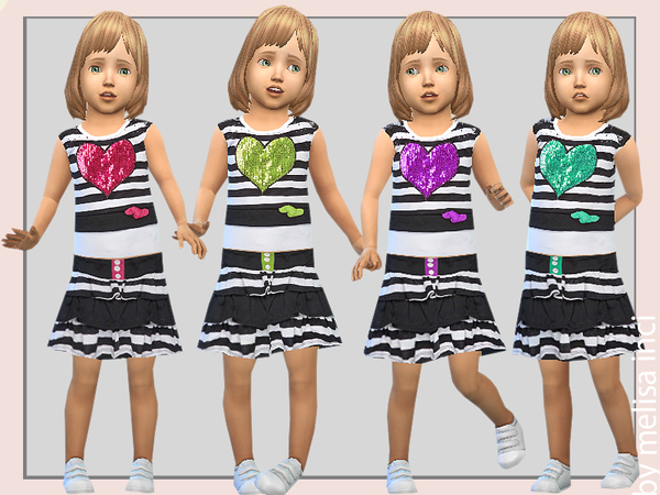 Sims 4 Toddler Girl Set by melisa inci at TSR
