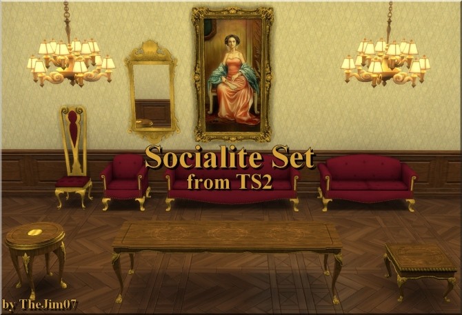 Sims 4 Socialite Set from TS2 by TheJim07 at Mod The Sims