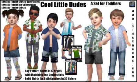 Cool Little Dudes set by SamanthaGump at Sims 4 Nexus