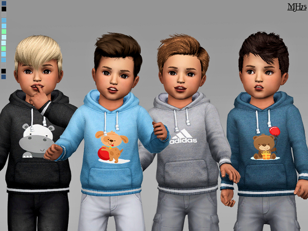 Sims 4 Toddler Sports Hoodie M by Margeh 75 at TSR