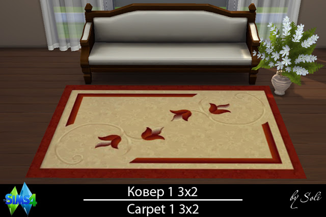 Sims 4 Carpet №1 3x2 at Soli Sims 4