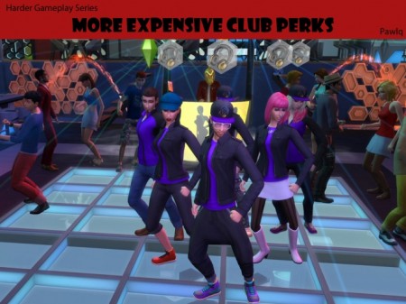 HGS More Expensive Club Perks by Pawlq at Mod The Sims