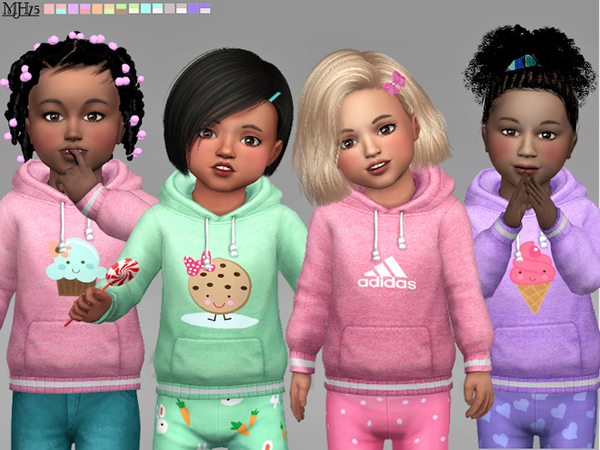 Sims 4 Toddler Hoodies 2 F by Margeh 75 at TSR