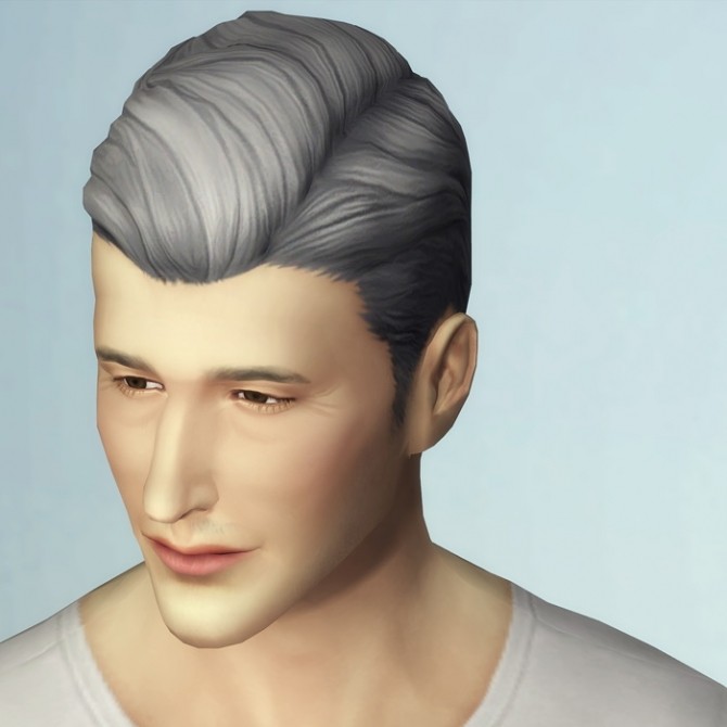 Sims 4 GP05 Slick Hair Edit (with gray) at Rusty Nail