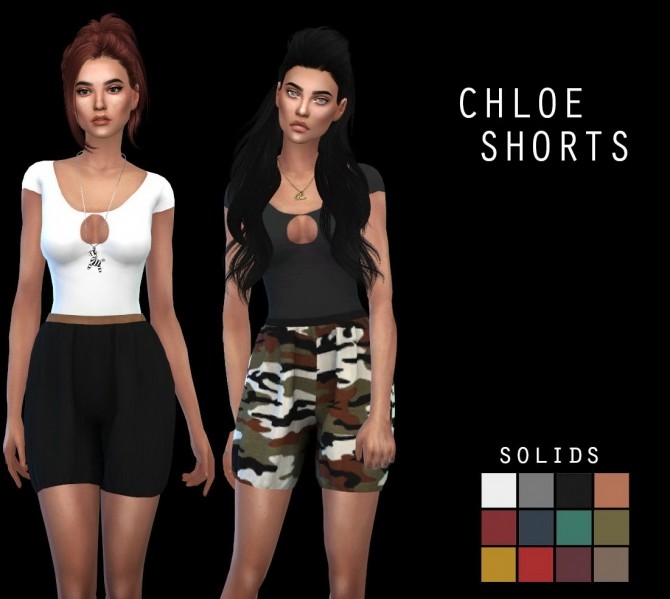 Sims 4 Chloe Shorts at Leo Sims
