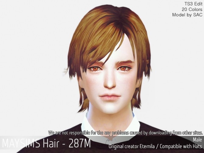 Sims 4 Hair 287M (Eternila) at May Sims