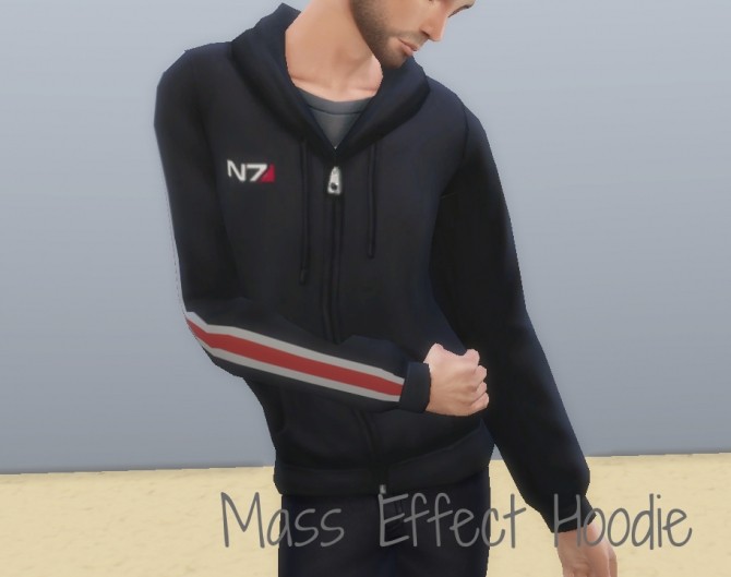 Sims 4 Mass Effect Hoodie BroShep by Innamode at Mod The Sims