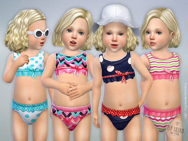 Sims 4 Toddler Bikini Set P01 by lillka at TSR
