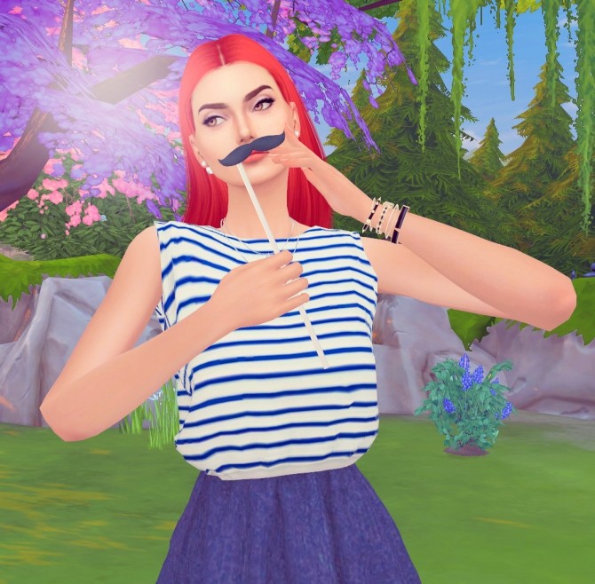 Sims 4 Your mustache poses at Rethdis love