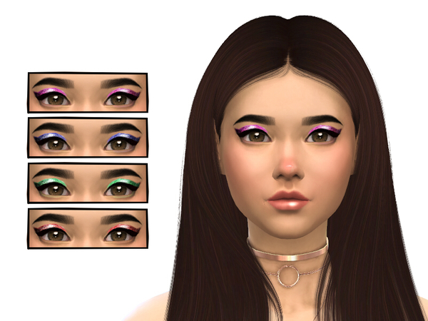 Sims 4 Glitter Eyeshadows by jacekroberts at TSR