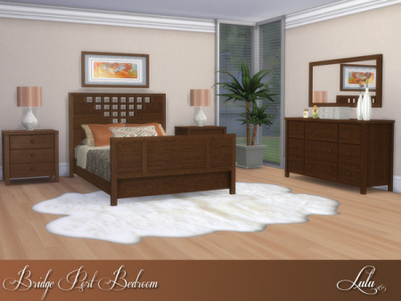 Bridge Port Bedroom by Lulu265 at TSR » Sims 4 Updates