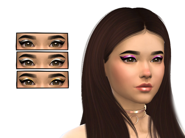 Sims 4 Glitter Eyeshadows by jacekroberts at TSR