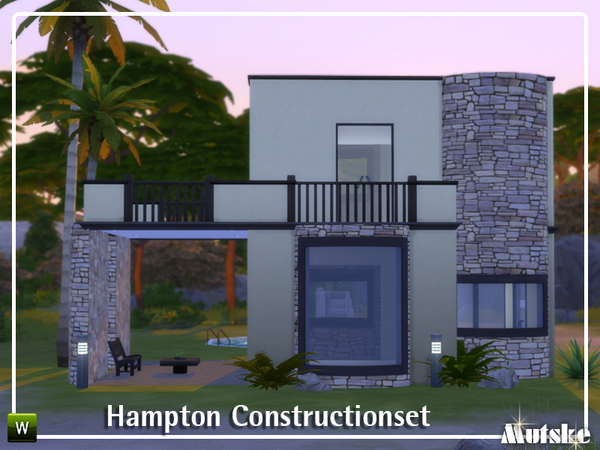 Sims 4 Hampton Construction set by mutske at TSR