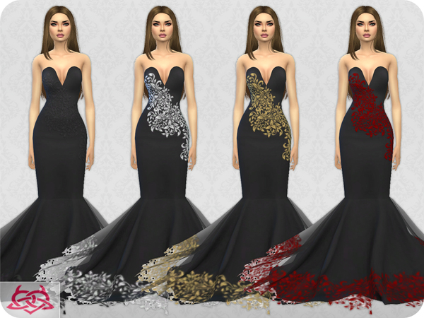 Sims 4 Wedding Dress 8 RECOLOR 3 by Colores Urbanos at TSR