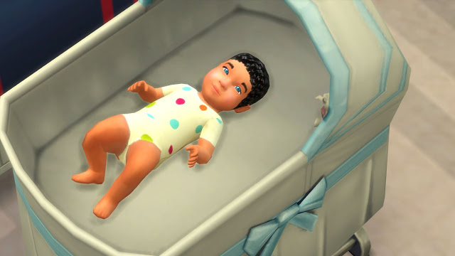 Sims 4 Sweet Baby Skin Set with Curly Hair at Sanjana sims