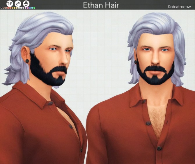Sims 4 Ethan hair at KotCatMeow