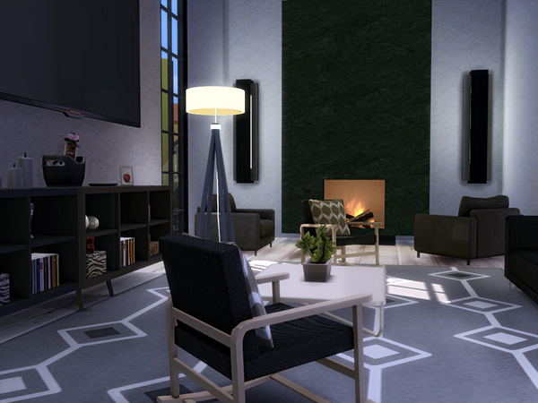 Sims 4 Black Delight Panels by Ineliz at TSR