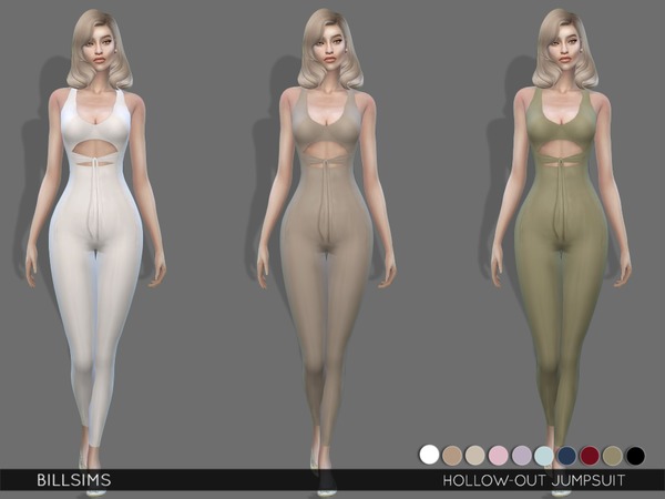 Sims 4 Hollow out Jumpsuit by Bill Sims at TSR
