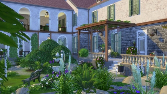 Sims 4 Campagne et chic house by SundaySims at Sims Artists
