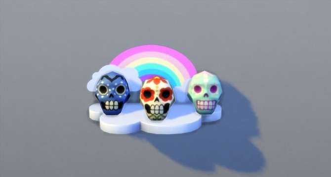 Sims 4 Sugar Skull Display Case Unlocker and Purchasable Sugar Skulls by darkdatatrc at Mod The Sims