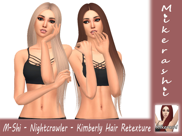 Sims 4 Nightcrawler Kimberly Hair Retexture by mikerashi at TSR