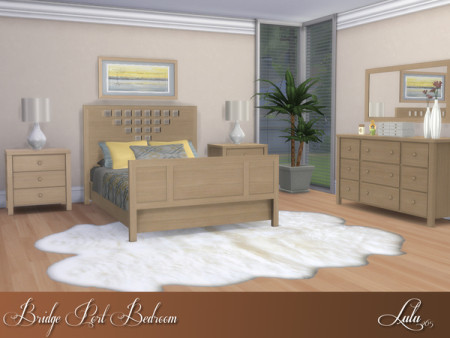 Bridge Port Bedroom by Lulu265 at TSR » Sims 4 Updates