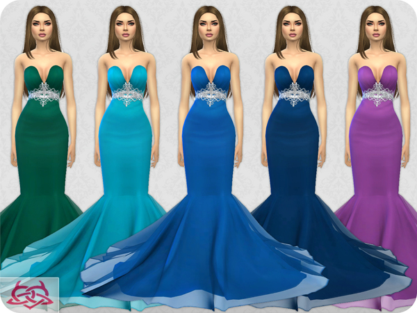 Sims 4 Wedding Dress 8 by Colores Urbanos at TSR