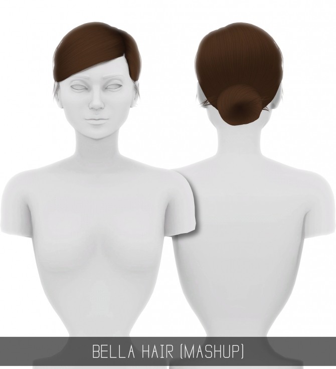 Sims 4 BELLA HAIR MASHUP at Simpliciaty