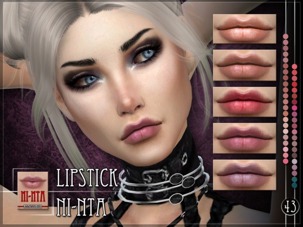 Sims 4 Ni NTA Lipstick by RemusSirion at TSR