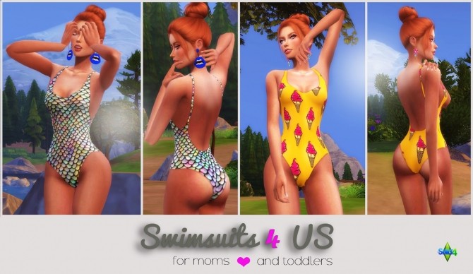 Sims 4 Swimsuits + Outfit at Rimshard Shop