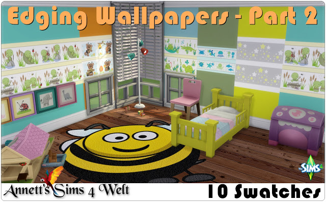 Sims 4 Edging Wallpapers Part 2 at Annett’s Sims 4 Welt