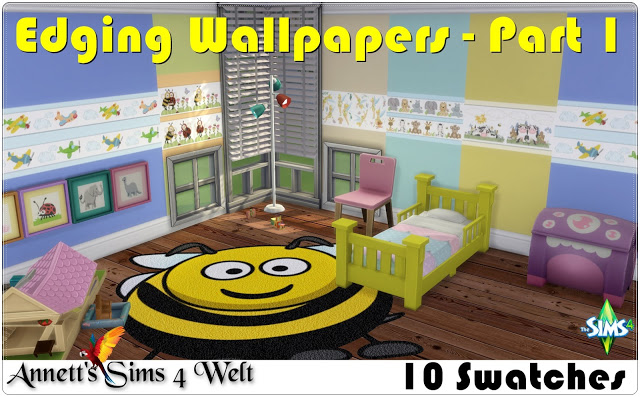 Sims 4 Edging Wallpapers Part 1 at Annett’s Sims 4 Welt