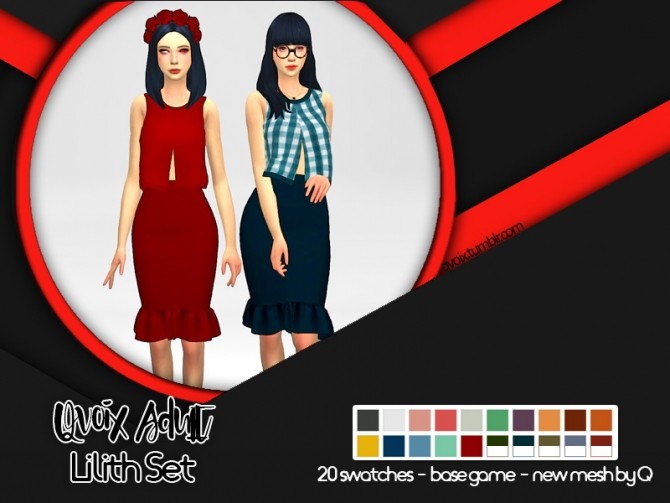 Sims 4 Lilith Set at qvoix – escaping reality