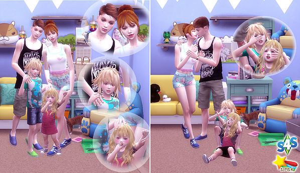 Sims 4 Family Pose 08 at A luckyday