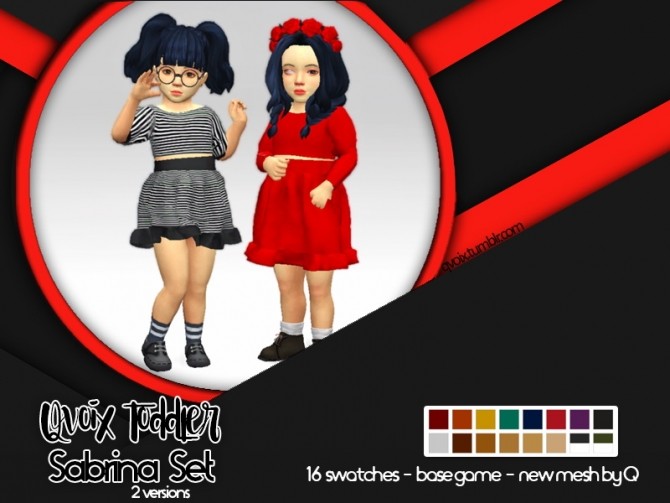 Sims 4 Toddler Sabrina Set at qvoix – escaping reality