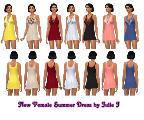 Sims 4 Female Summer Dress at Julietoon – Julie J