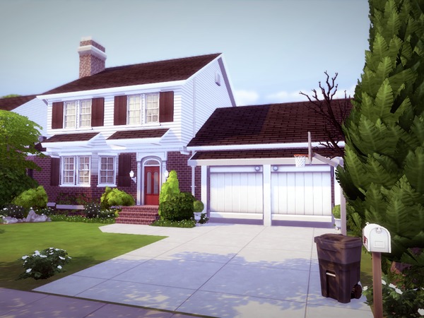 Sims 4 Greenwood house by melcastro91 at TSR