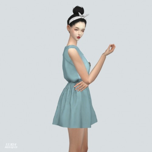 Ss Sleeveless Dress at Marigold » Sims 4 Updates