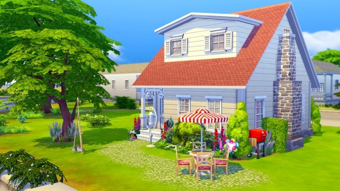 Sims 4 Colourful Breeze small house at Savara’s Pixels