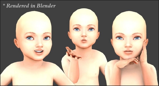Sims 4 Custom Toddler Model (for creators) at Sims 4 Studio